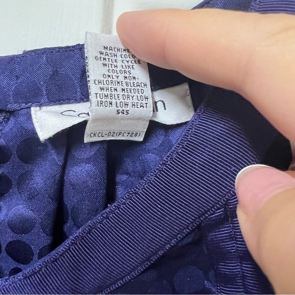 Calvin Klein Sleeveless Polka Dot Top M - Picture 4 of 4